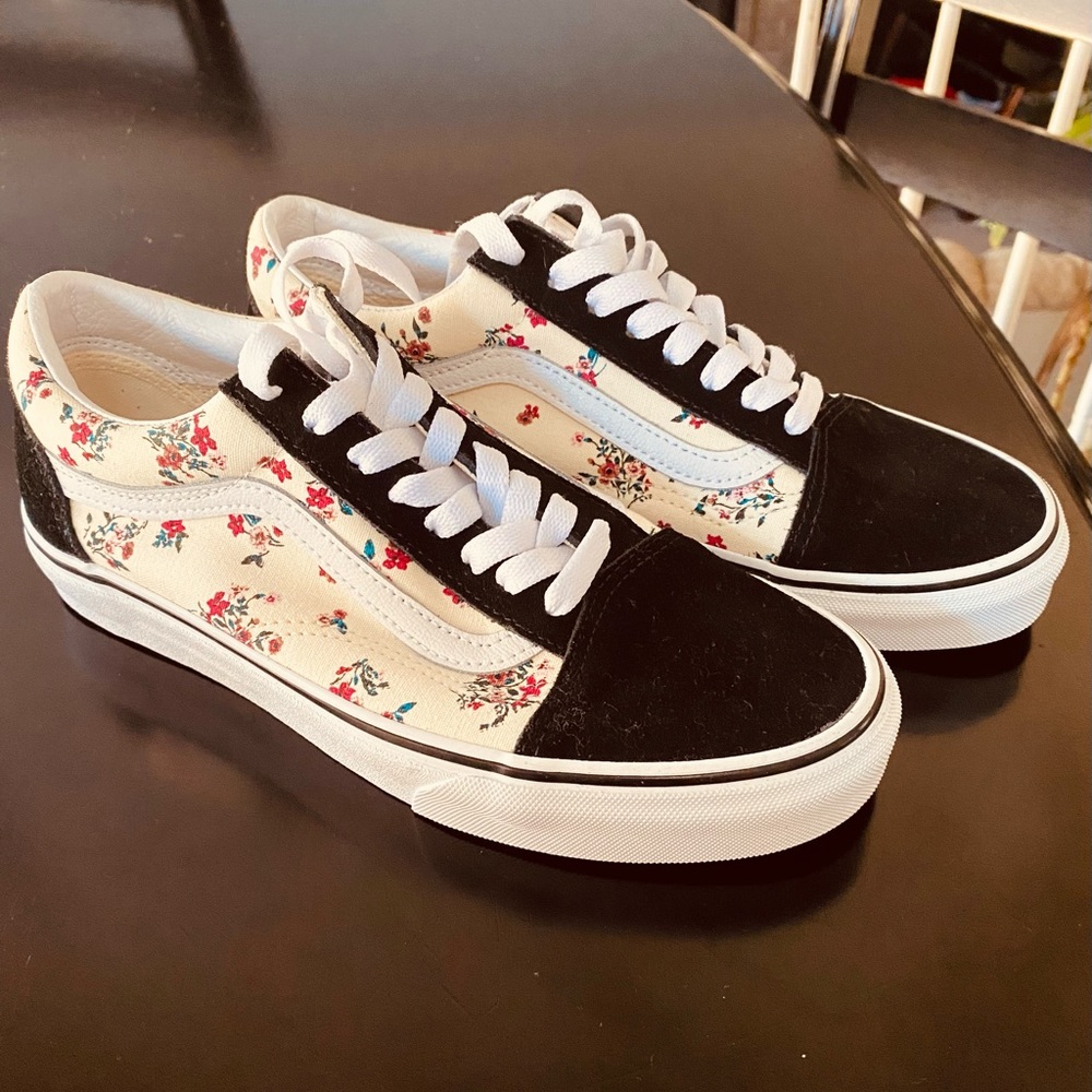 Floral Vans shoes